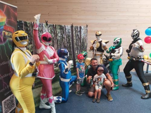 Yellow, Pink, Blue, Green, White, MMPR Green and Black Dino Fury