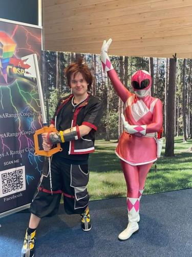 Pink MMPR With Sora