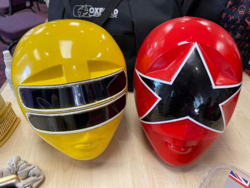 Yellow and Red Zeo Helmets